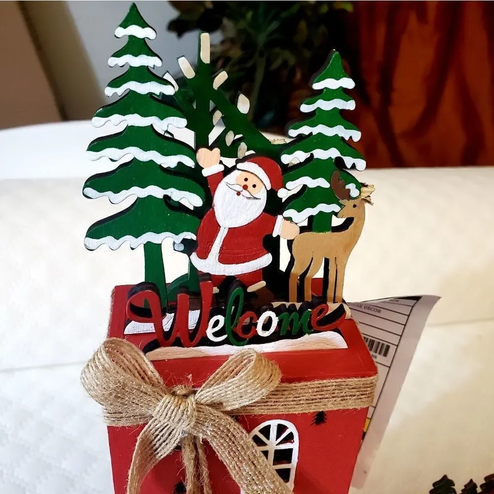 NWT Wooden Christmas Decor